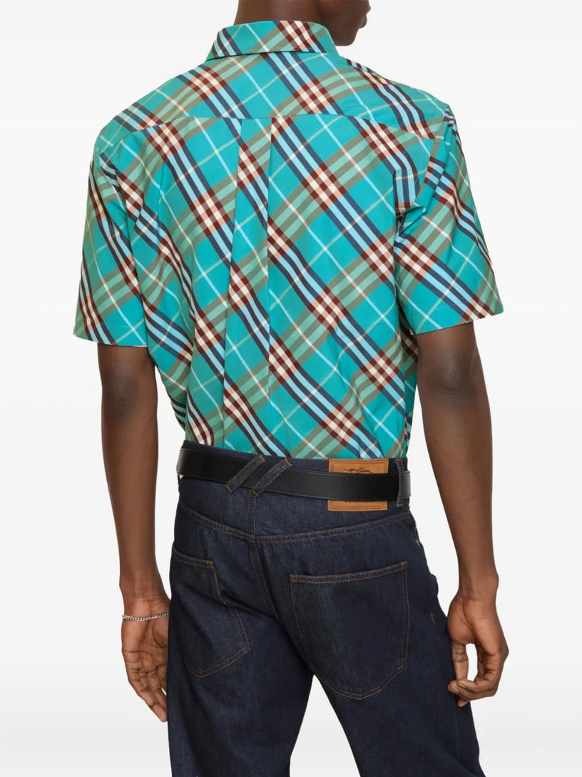 Check Shirt Burberry Azzurro | Grifo210 Check Shirt Burberry Azzurro | Grifo210