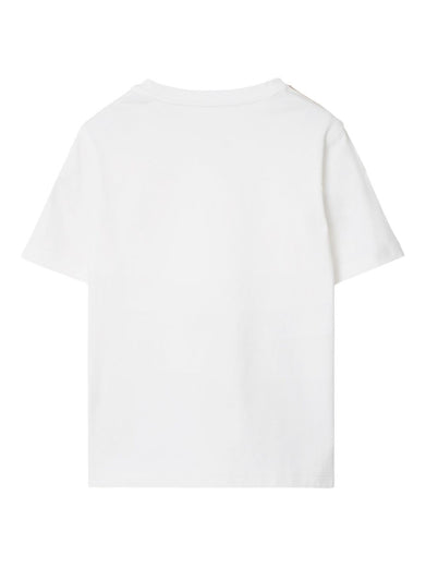 Check Trim Cotton T-shirt