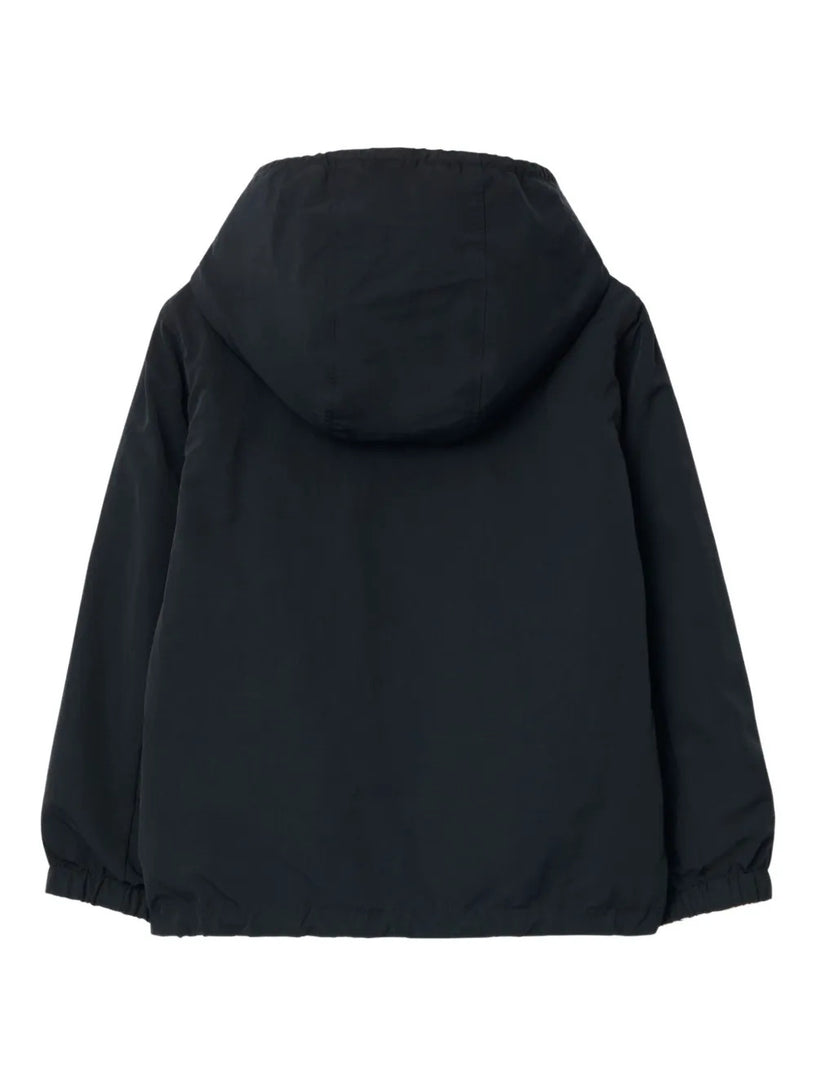 Reversible Check Hooded Jacket