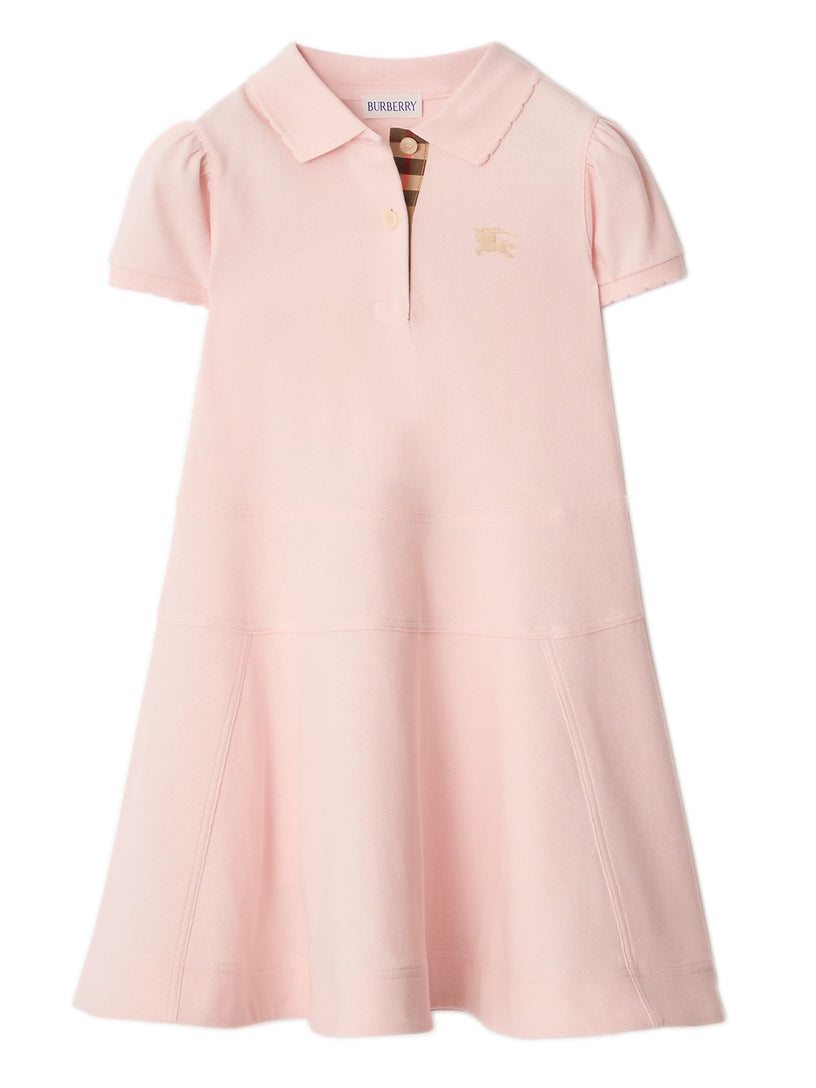 Cotton polo-style dress
