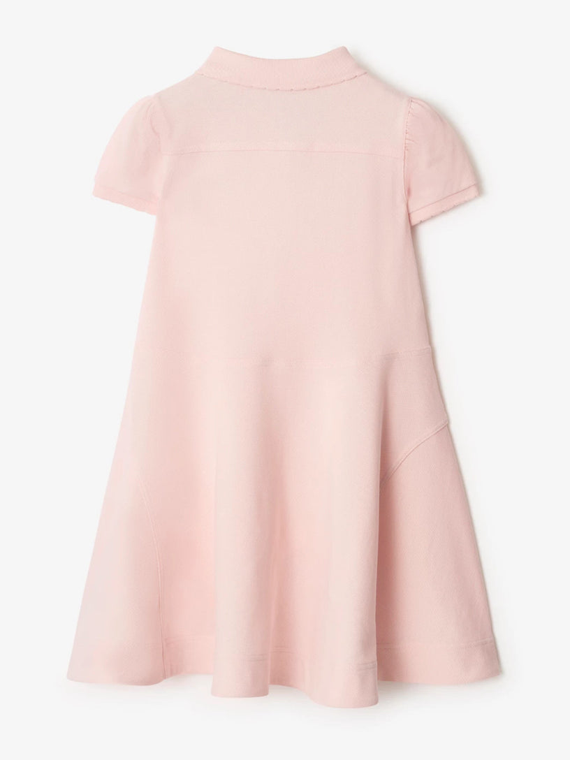 Cotton polo-style dress