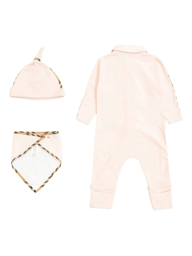 Stretch Cotton Three-piece Baby Gift Set