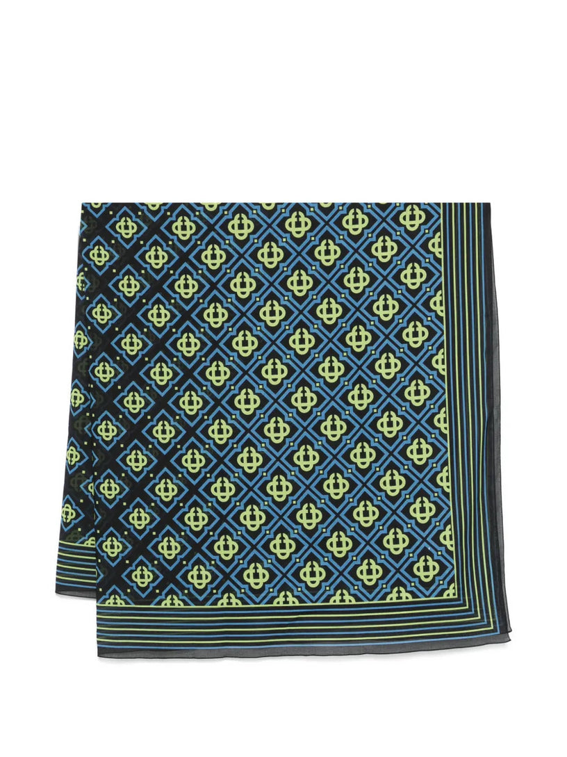 Monogram-print pareo