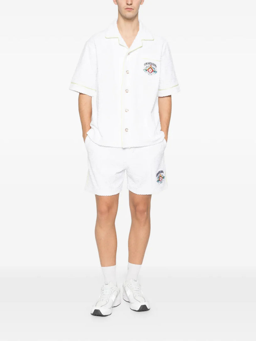 Towelling monogram short