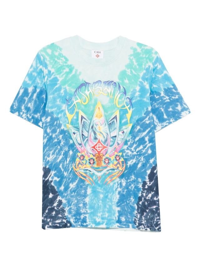 T-shirt tie dye surf lotus