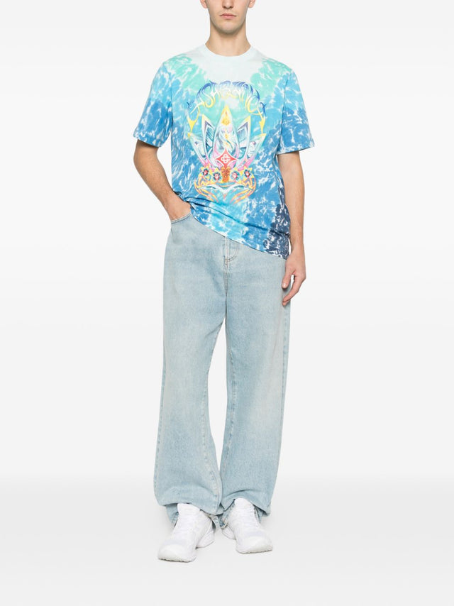 T-shirt tie dye surf lotus