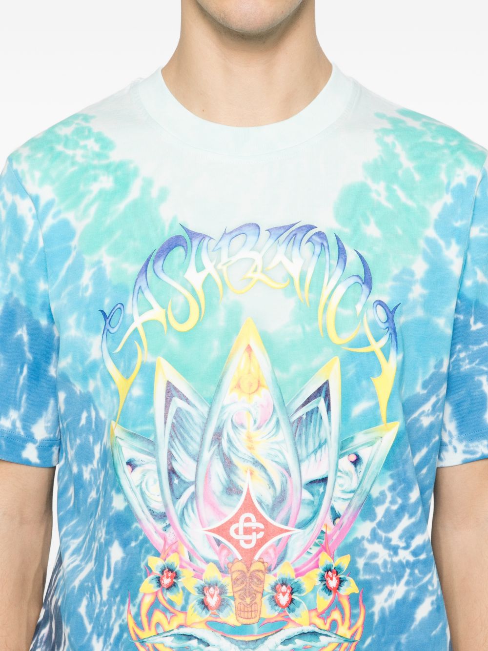 T-shirt tie dye surf lotus