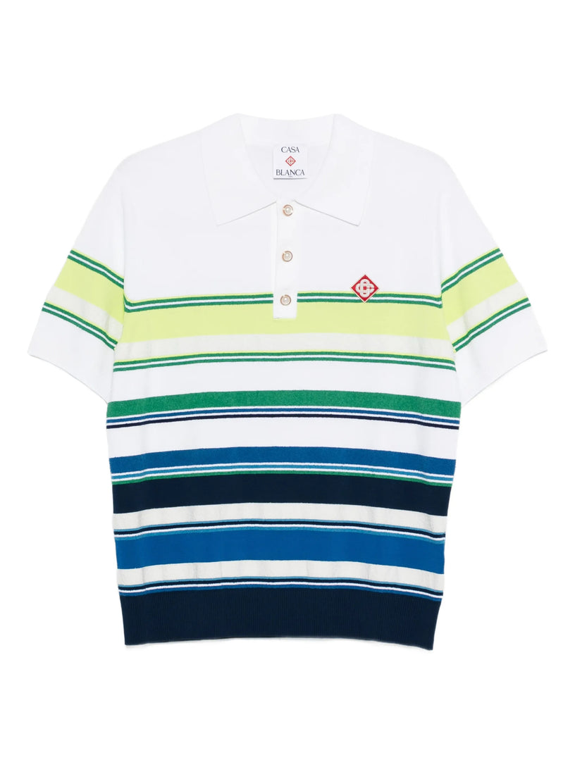 Striped polo shirt