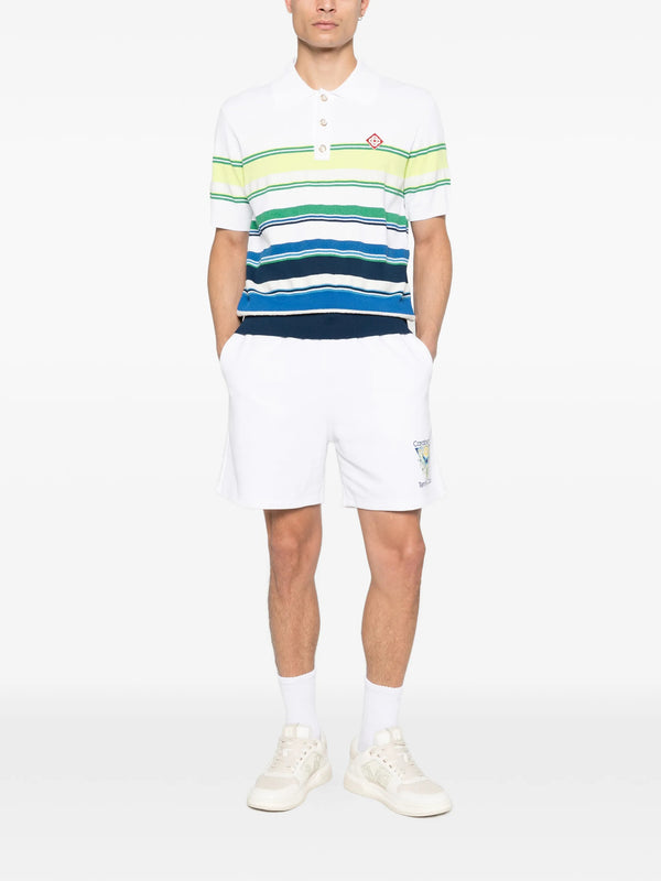 Striped polo shirt