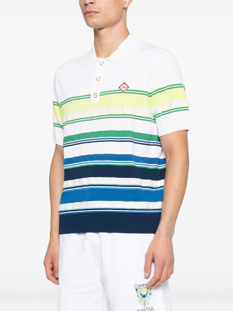Striped polo shirt