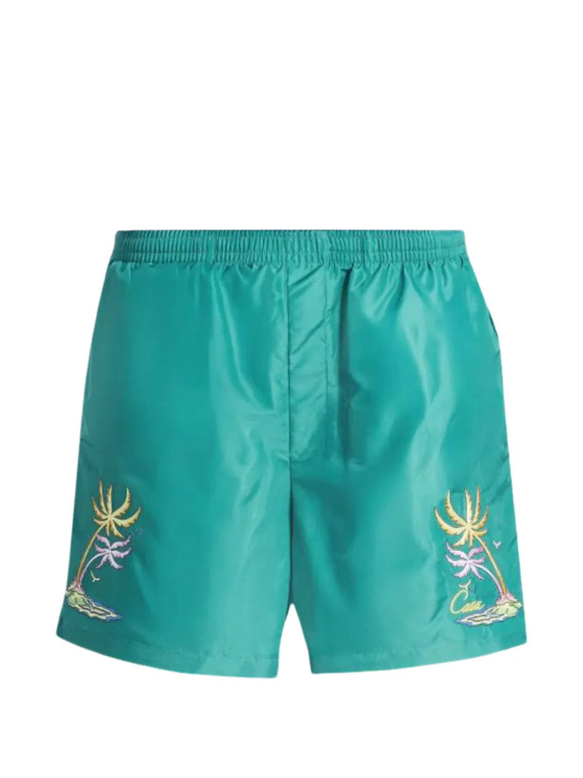 Logo-print swim shorts