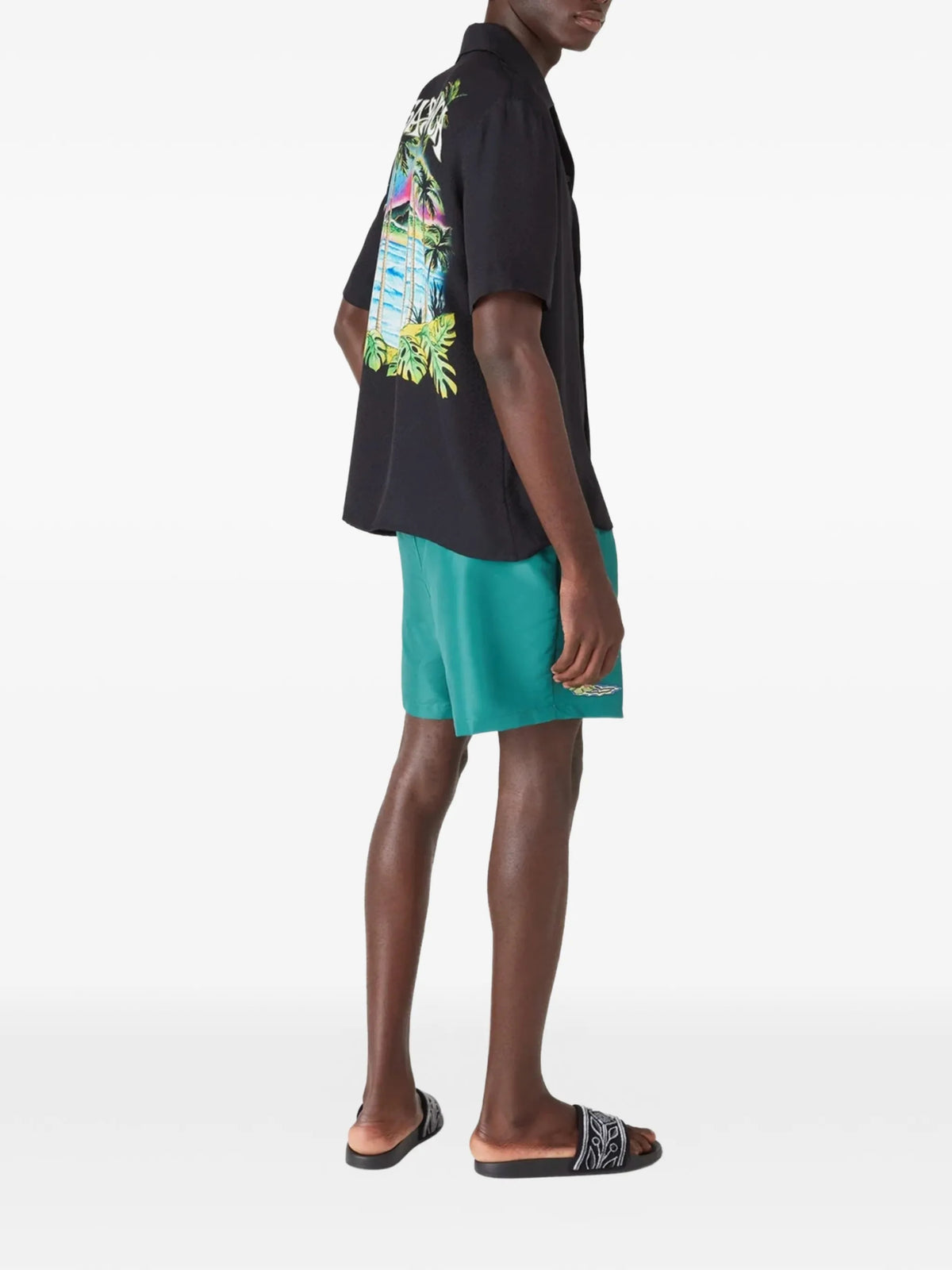 Logo-print swim shorts