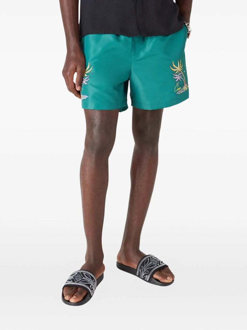 Logo-print swim shorts