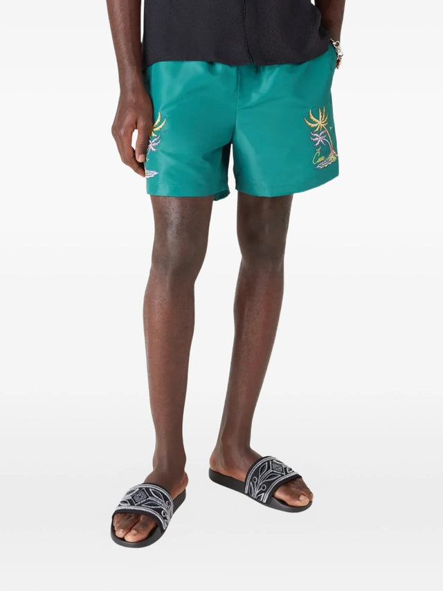 Logo-print swim shorts