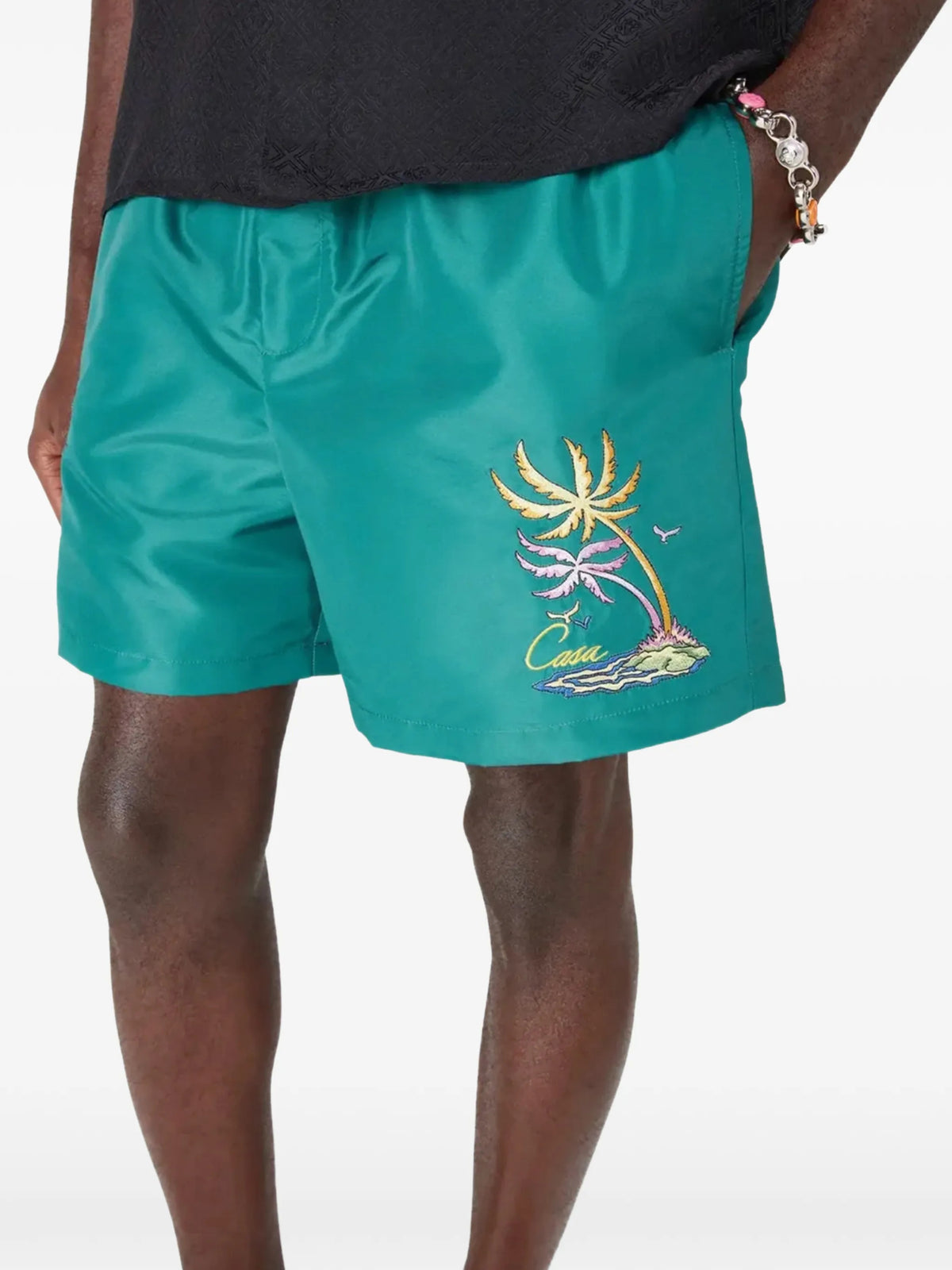 Logo-print swim shorts