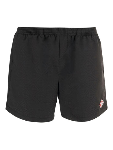 Logo-patch swim shorts