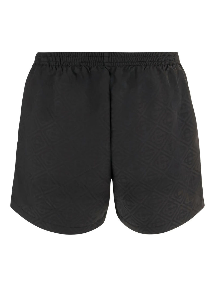 Logo-patch swim shorts