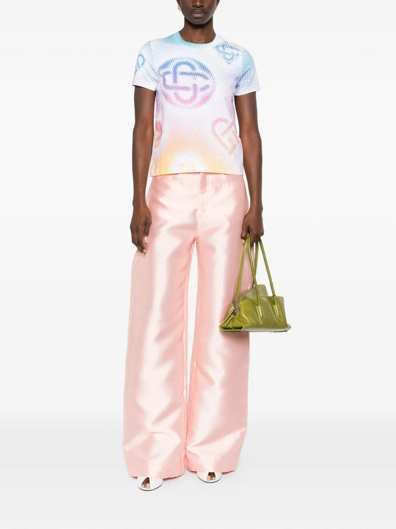 Halftone fitted T-shirt