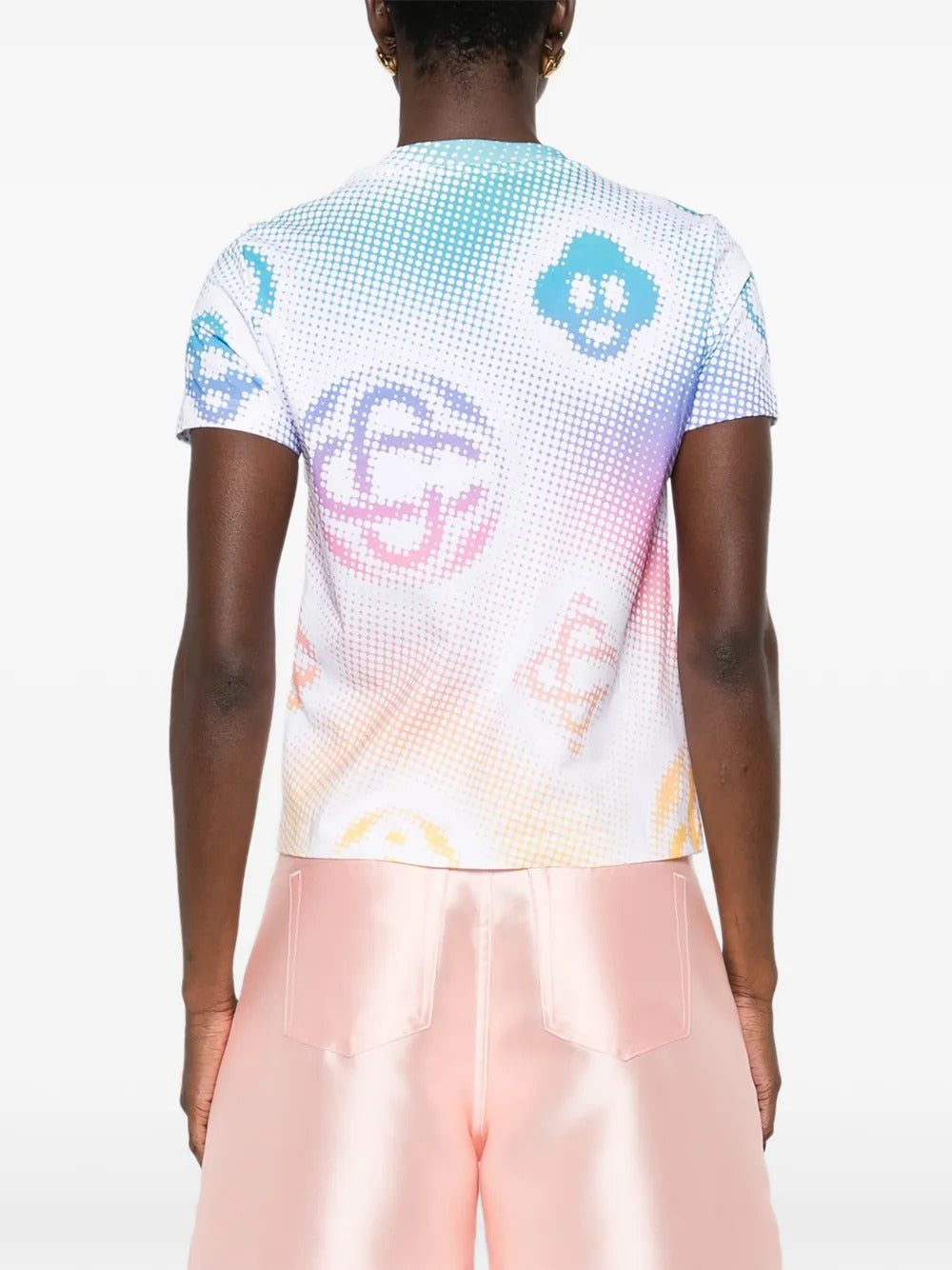 Halftone fitted T-shirt
