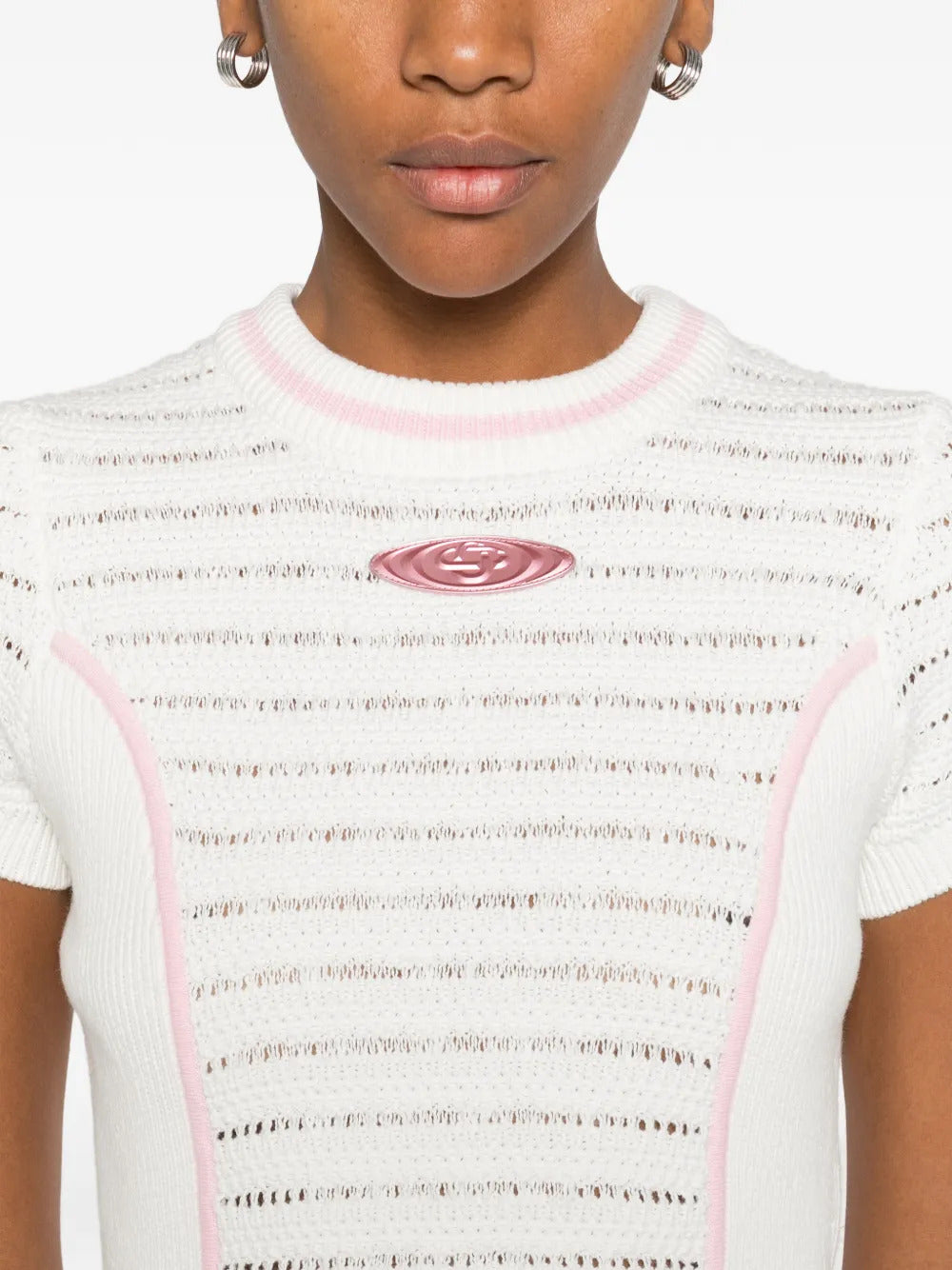 Trim knit top