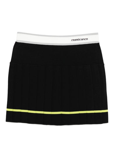 Pleated short skirt