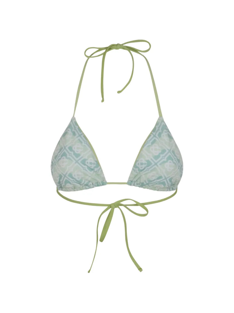 Monogram bikini top