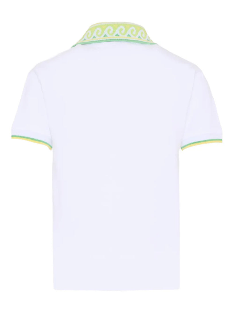 Short-sleeve logo-detail polo shirt