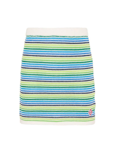 Cotton stripe skirt