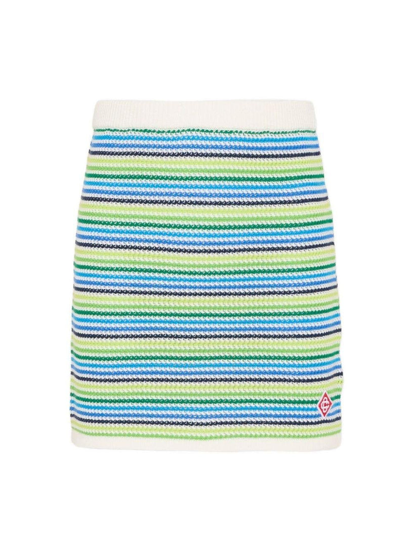Cotton stripe skirt