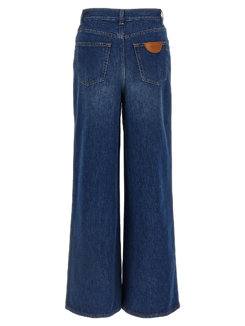 Wide leg jeans
