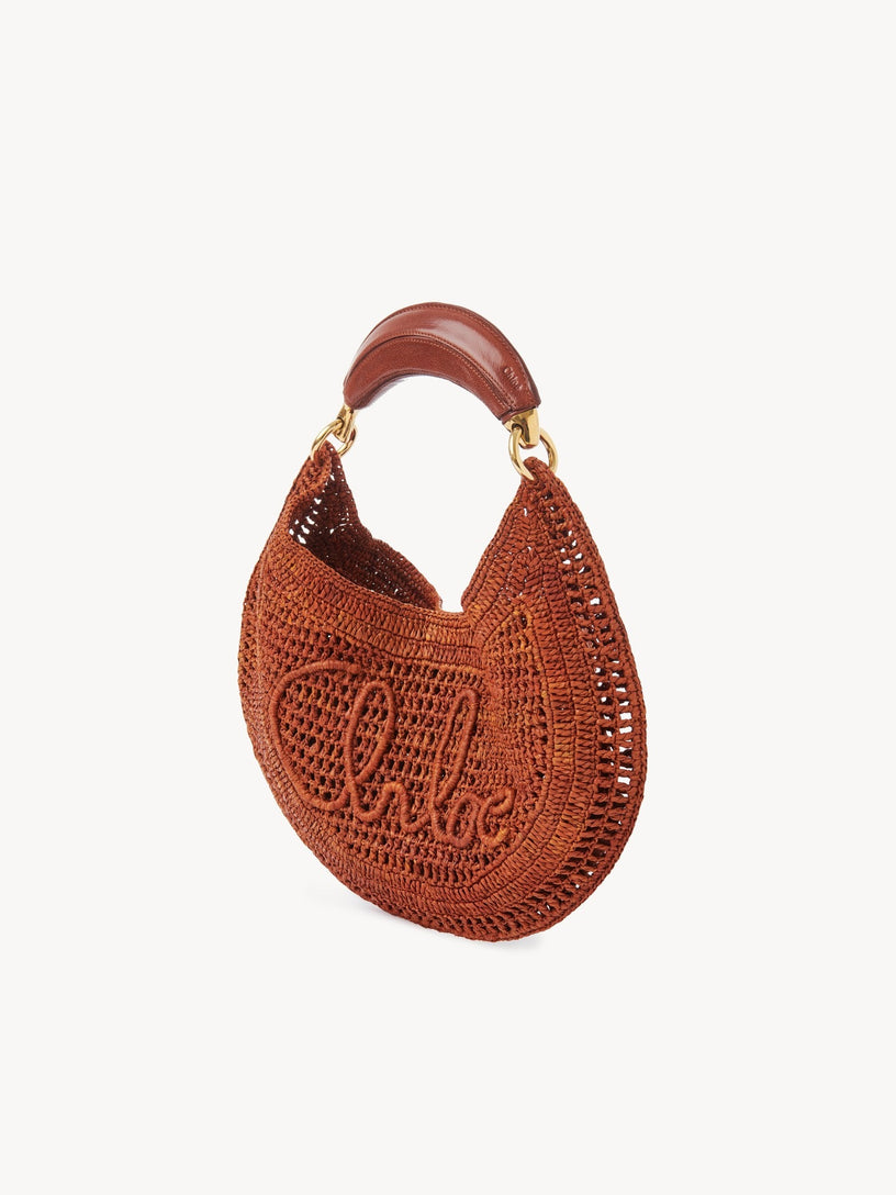 Summer Banana Raffia Hobo Bag