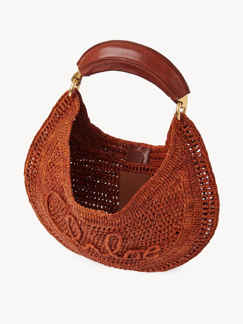 Summer Banana Raffia Hobo Bag
