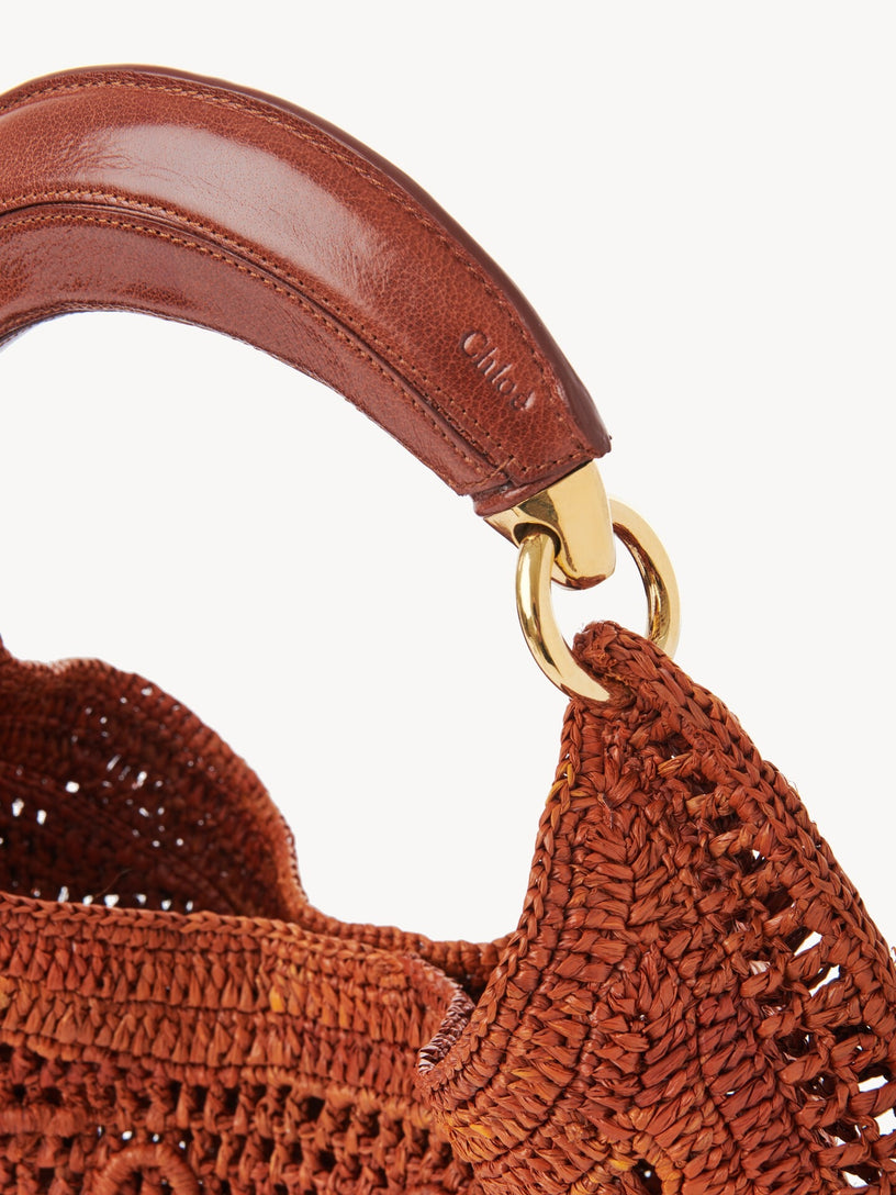 Summer Banana Raffia Hobo Bag
