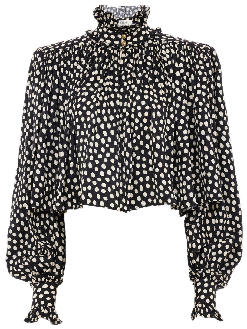 Maxi gathered top