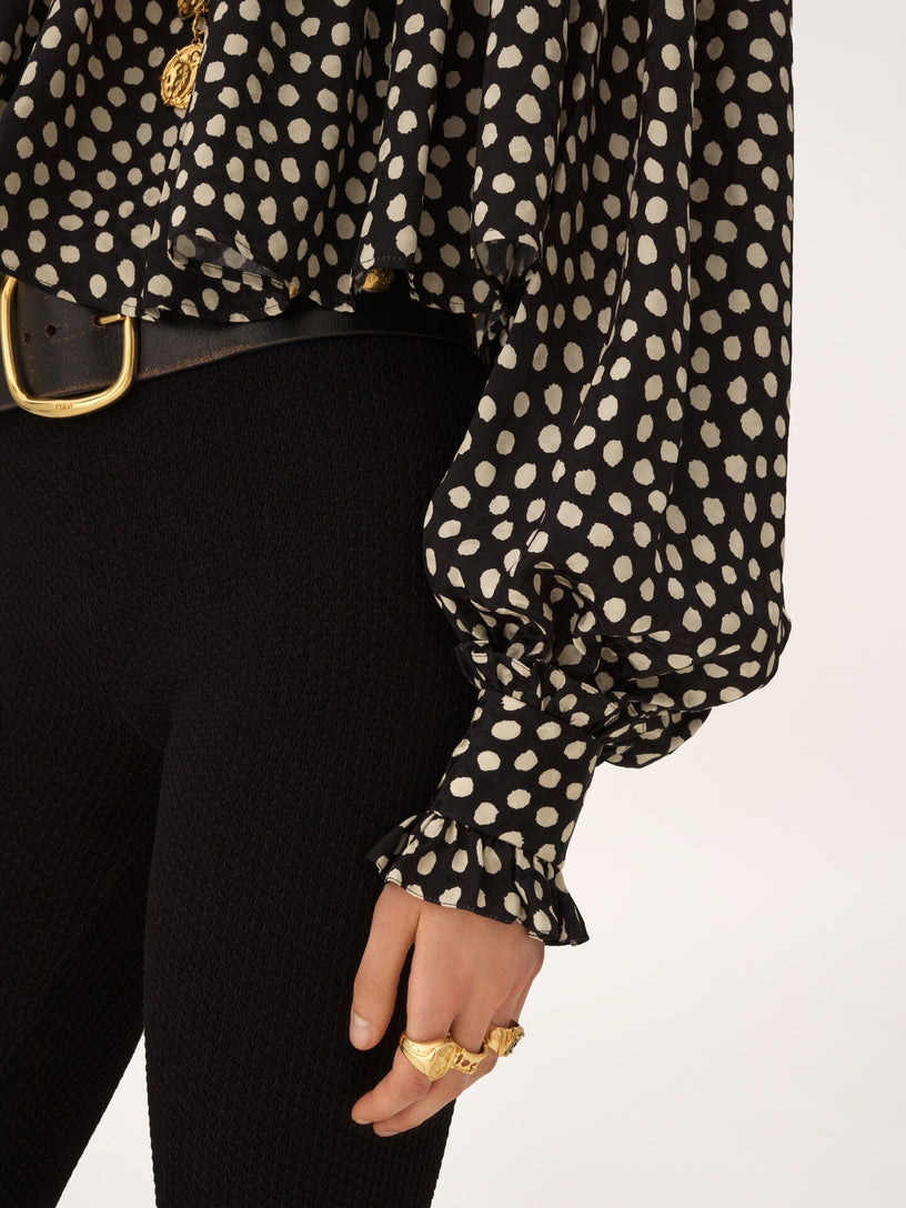 Maxi gathered top