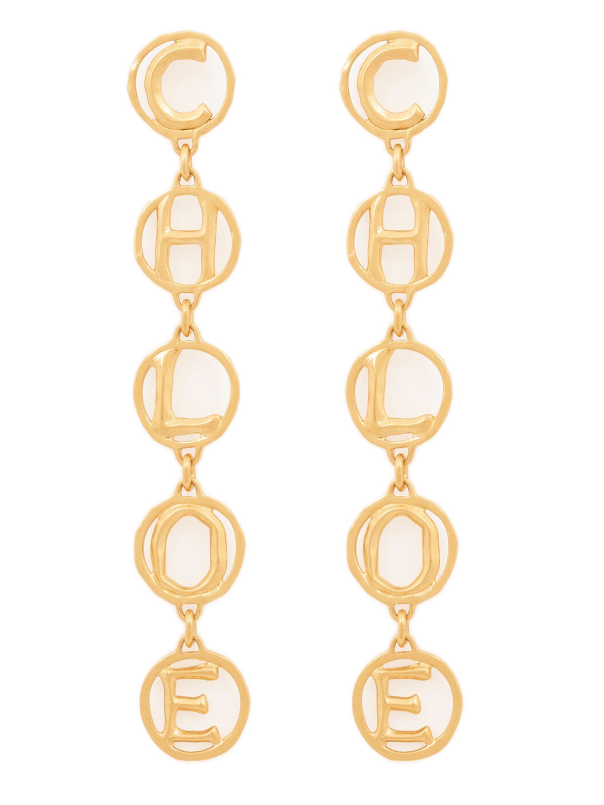Chloé Script dangling earrings Chloé Oro | Grifo210