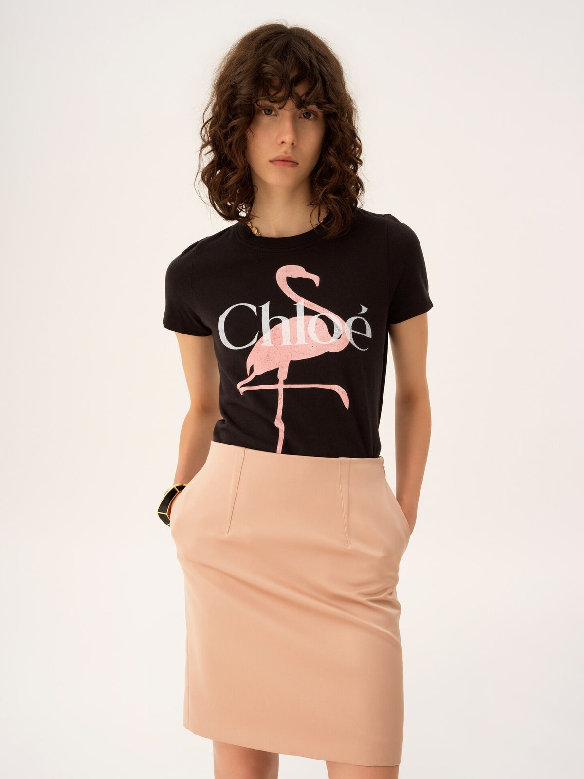 Baby fit T-shirt with logo in cotton jersey