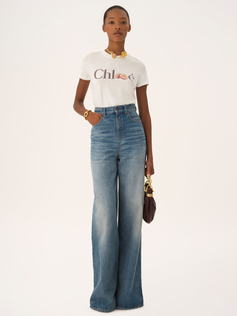 Baby fit T-shirt with logo in cotton jersey