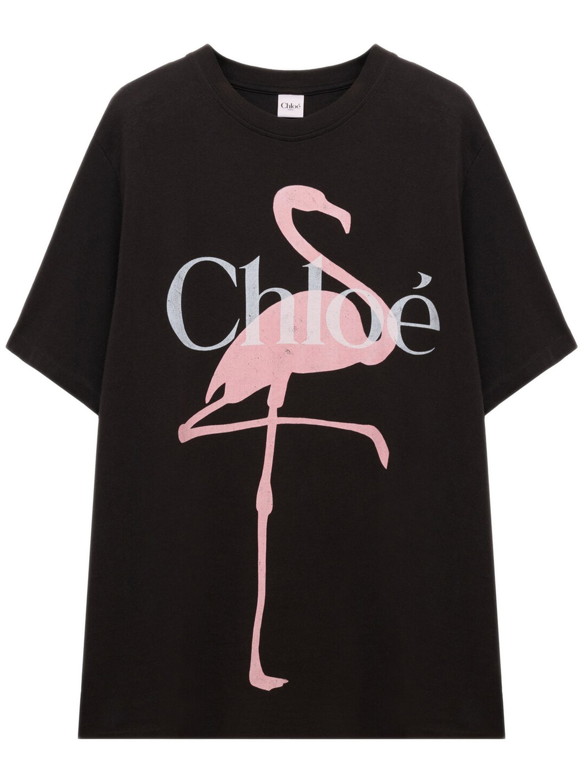 Loose-fitting T-shirt with logo in cotton jersey