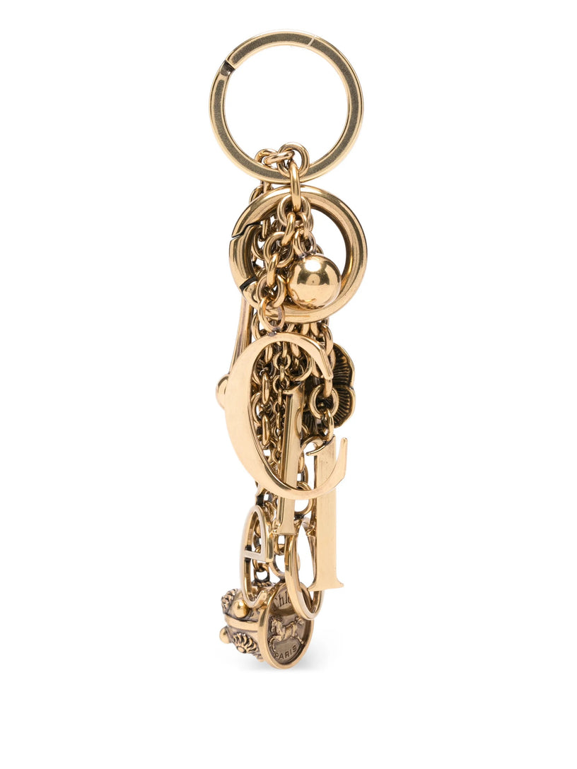 Chloé Symbols Logo Brass Keychain Bag Charm