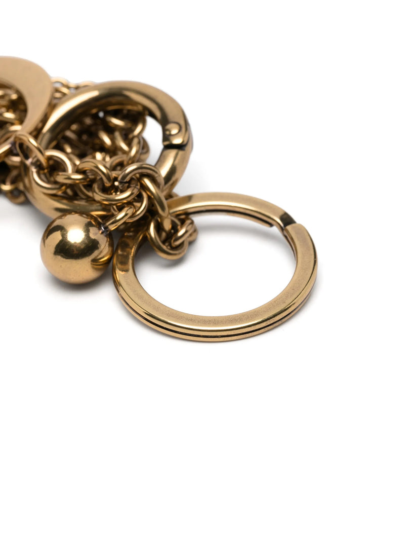 Chloé Symbols Logo Brass Keychain Bag Charm