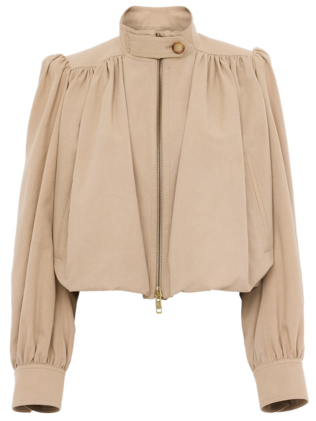 Gathered boule jacket
