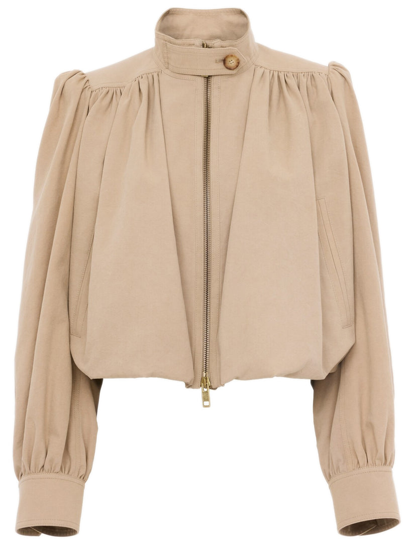 Gathered boule jacket