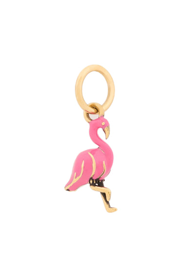 Flamingo Charm in Brass