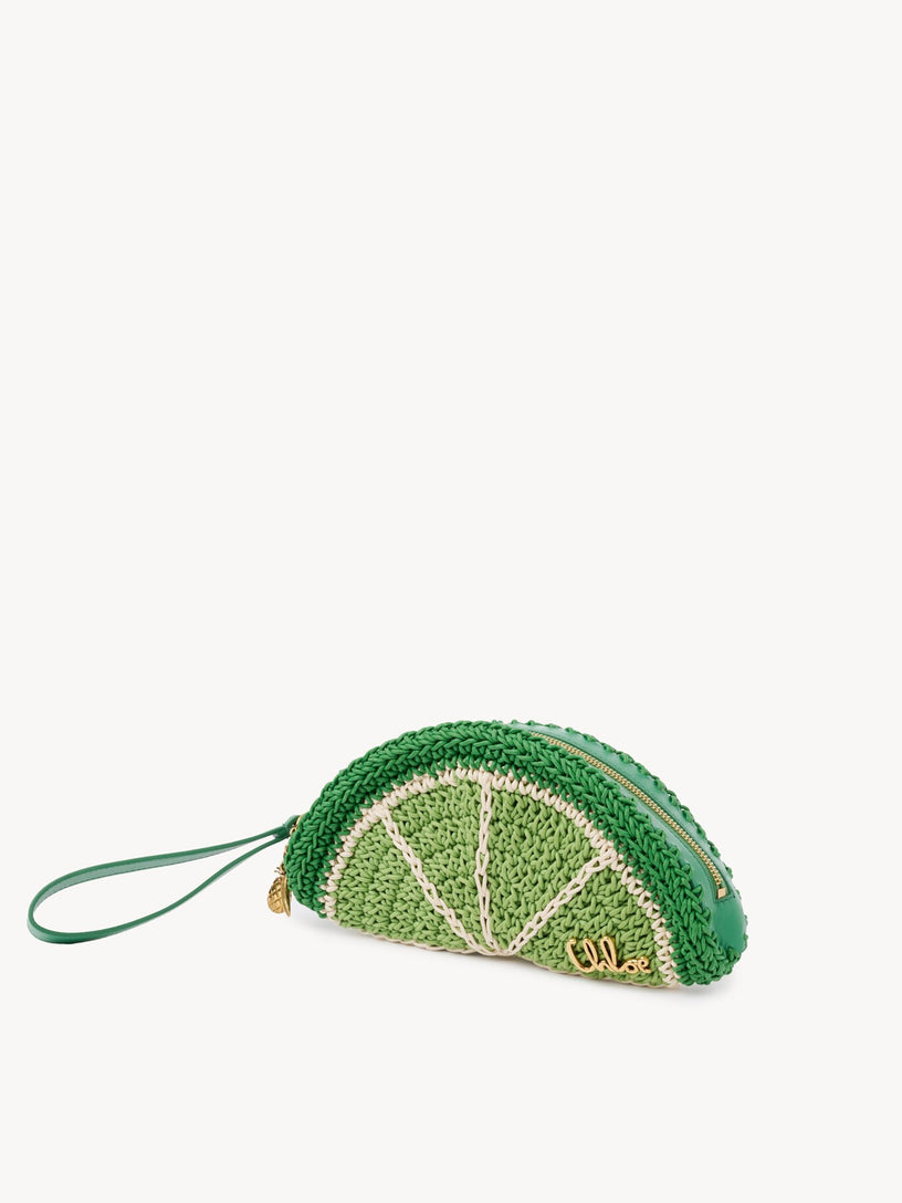 Pochette Chloé Tropicus Lime Slice in corda cerata