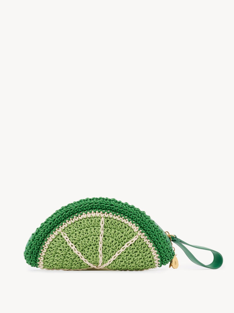Pochette Chloé Tropicus Lime Slice in corda cerata