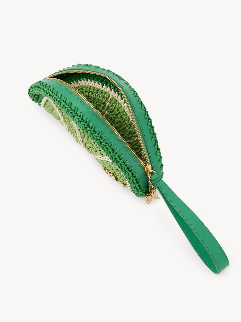 Pochette Chloé Tropicus Lime Slice in corda cerata