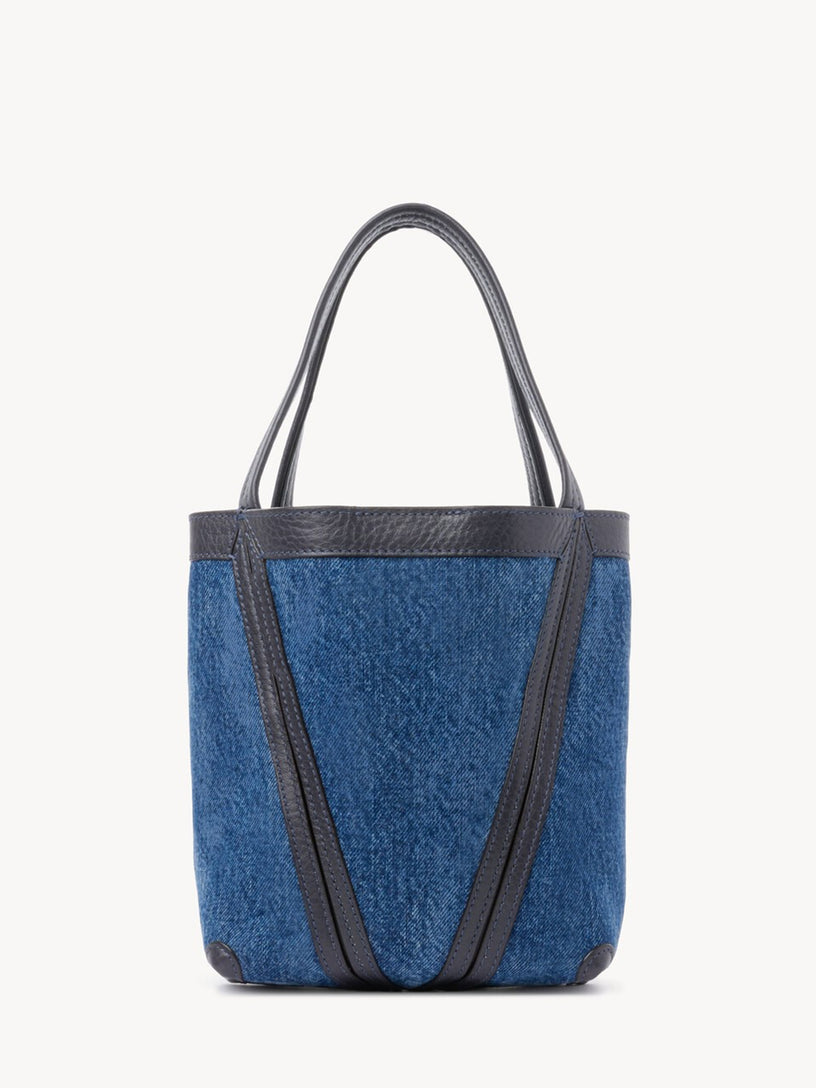 Chloé Spin small denim tote bag