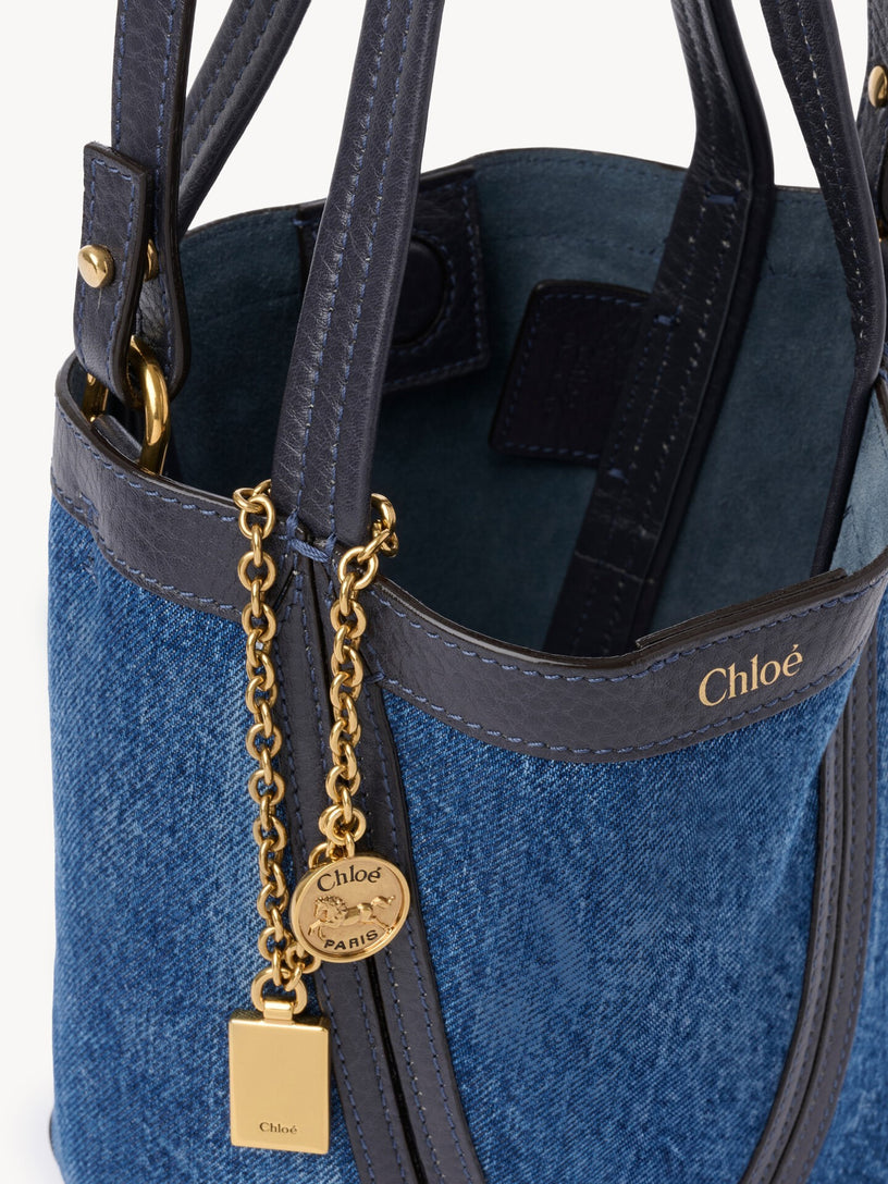 Chloé Spin small denim tote bag