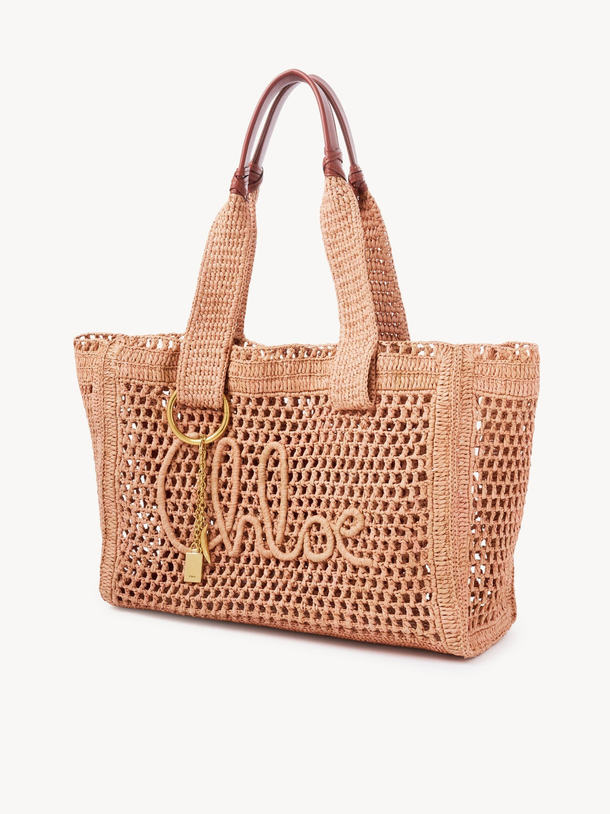 East-West Summer Banana Raffia Tote Bag